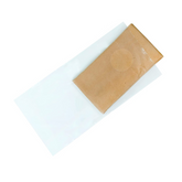 6 X 12 Pack of 100 Clear Doorknob/ Clear Plastic Poly Hanging/Door Hanger Bags for Mail 1.25 Mil - Infinite Pack